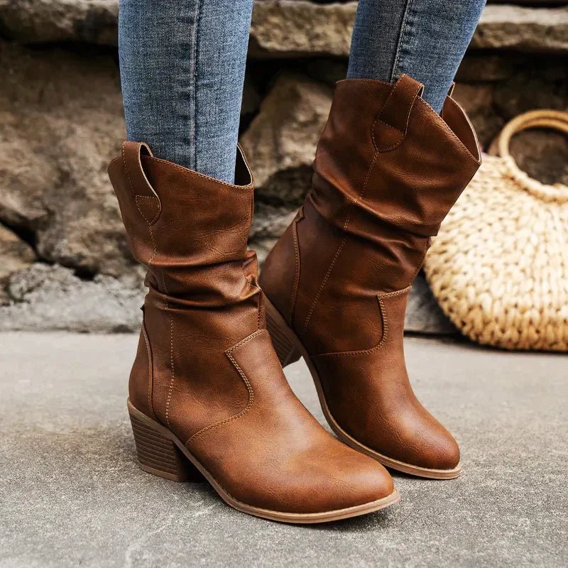 Jade - Western Slouch Boots
