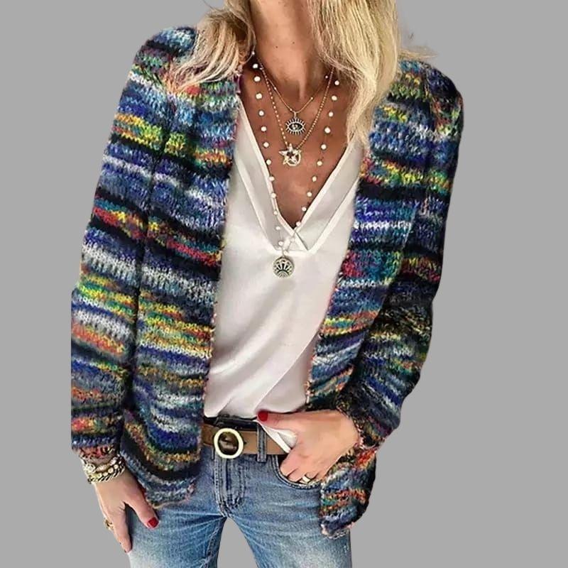 Zenobia - Multicolored Knit Cardigan