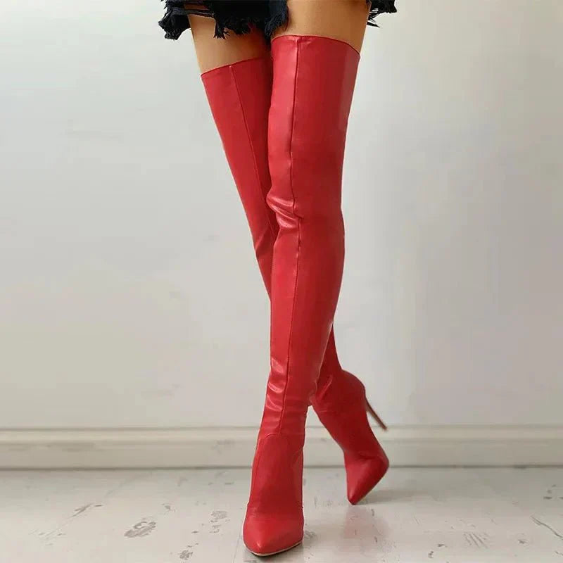 Blaze - Thigh-High Stiletto Boots