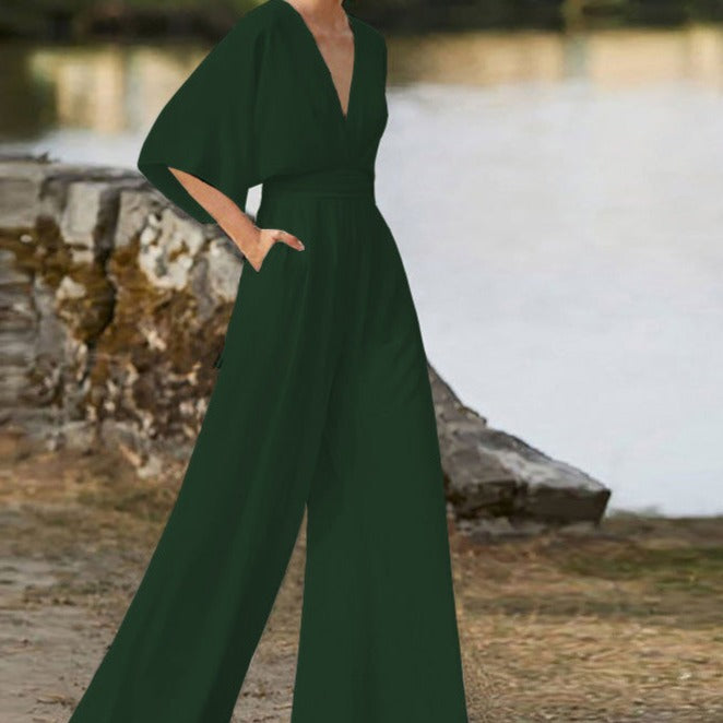 Jovanna - Elegant V-neck jumpsuit