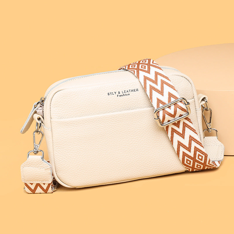 Welyra - Pebbled Leather Crossbody Bag