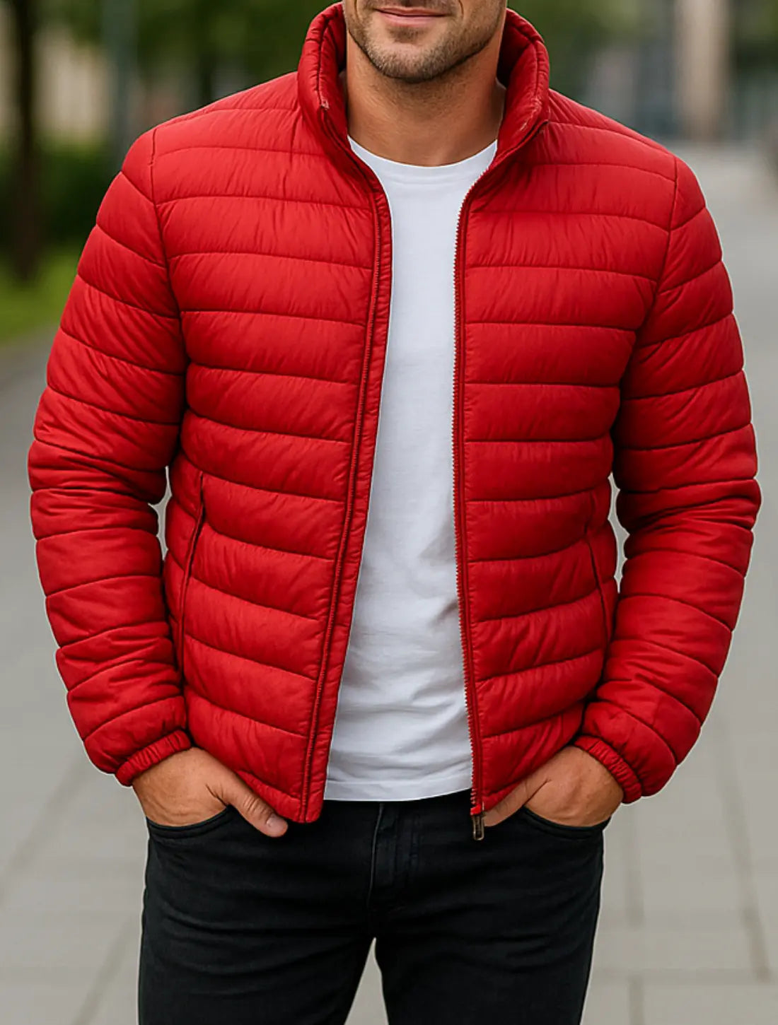 Belle & Cooper | Warm puffer jacket with collar