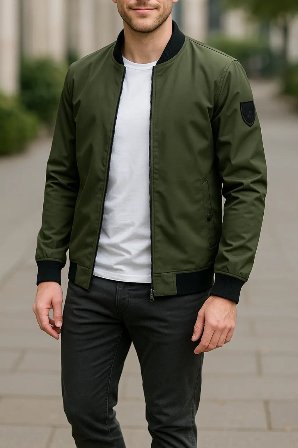 Belle & Cooper | Men's Slim Fit Bomber Jacket