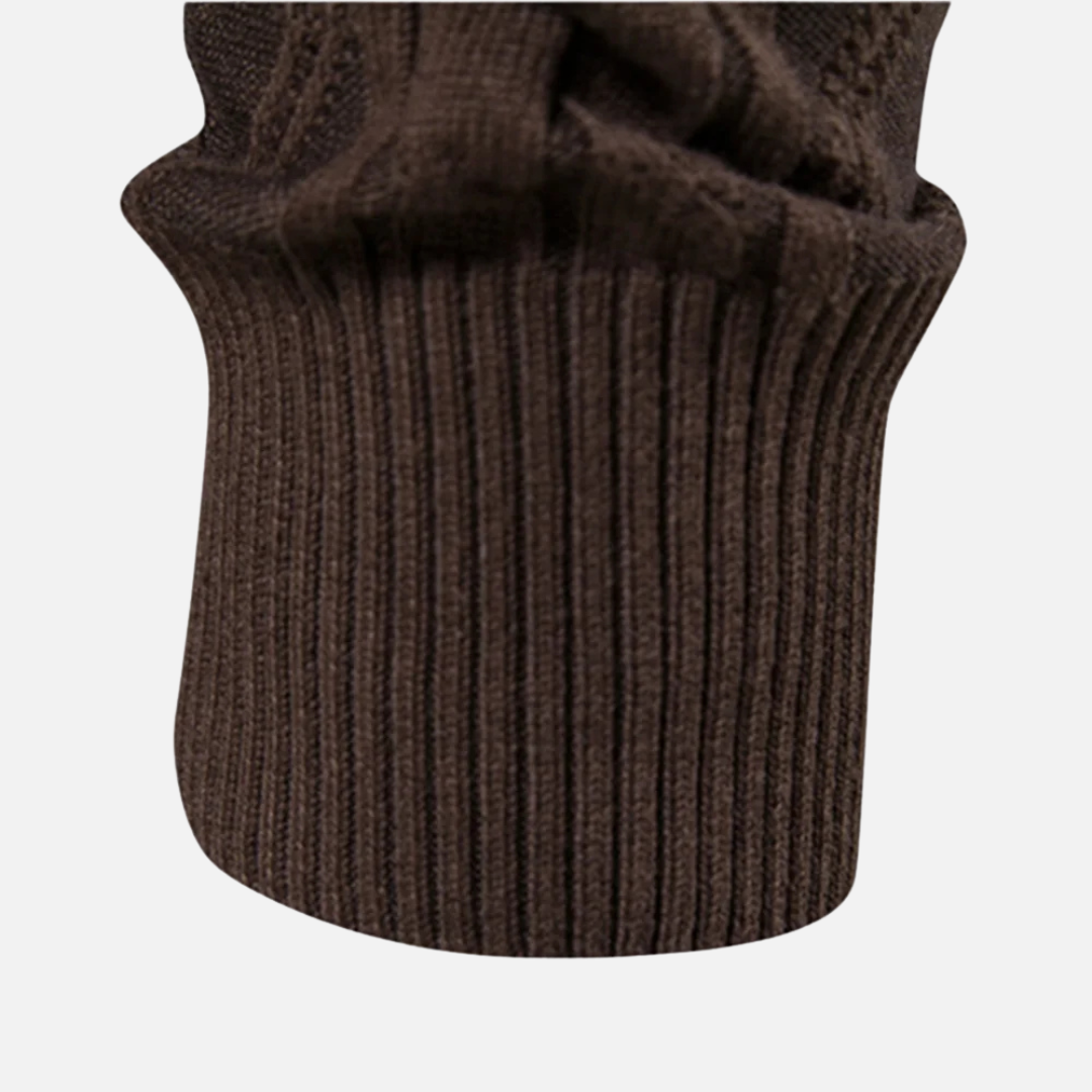 Brixon - Argyle Knit Cardigan