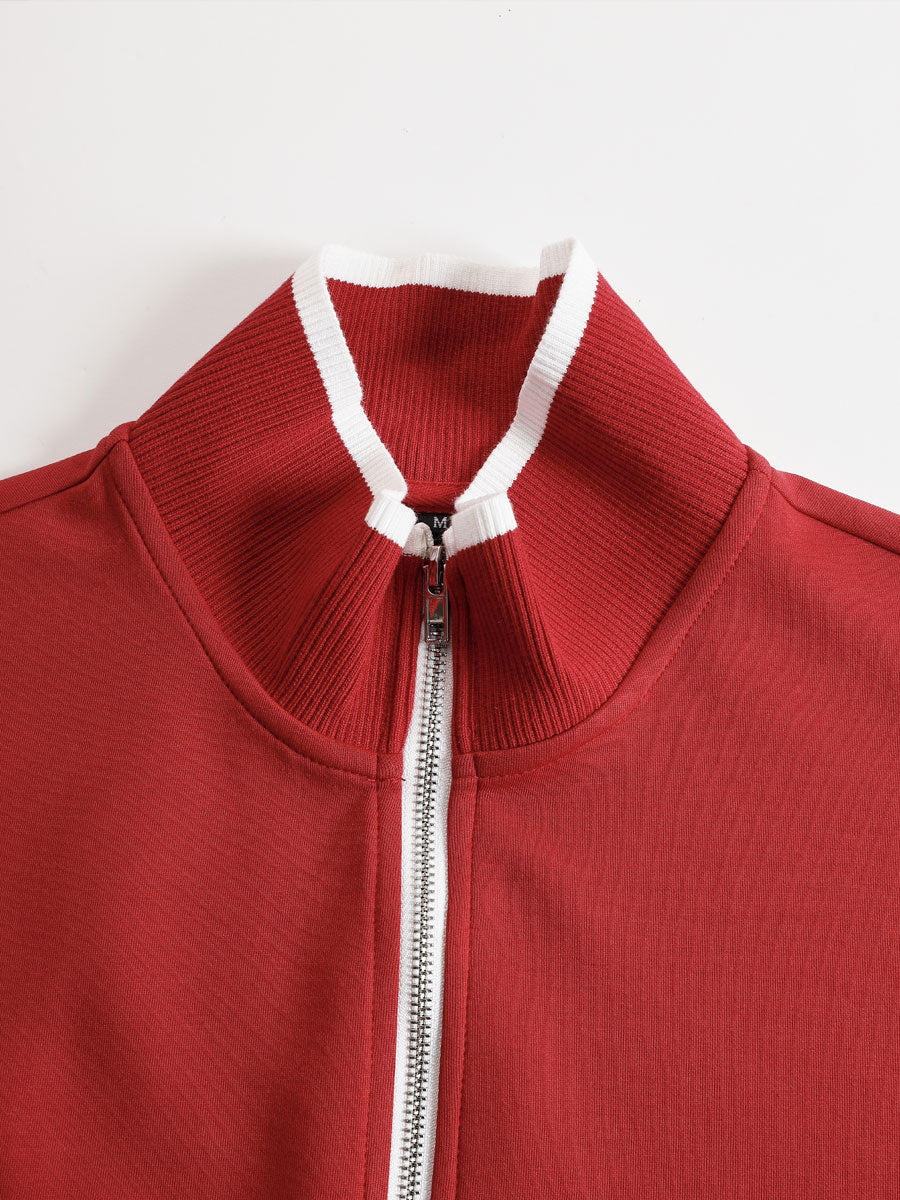 Priscilla - Elegant Sporty Set with Half Zip Sweatshirt