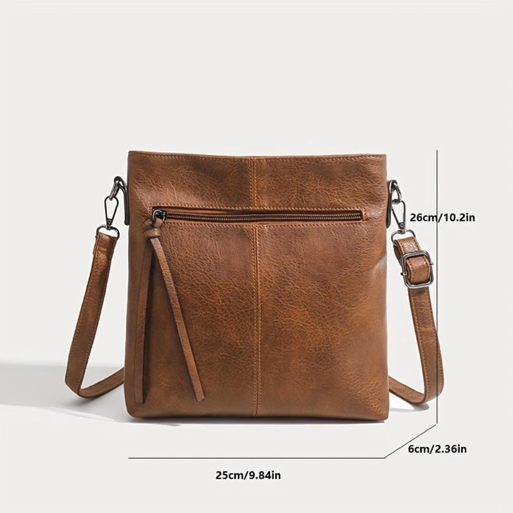 Arixa - Vegan Leather Slim Crossbody Bag