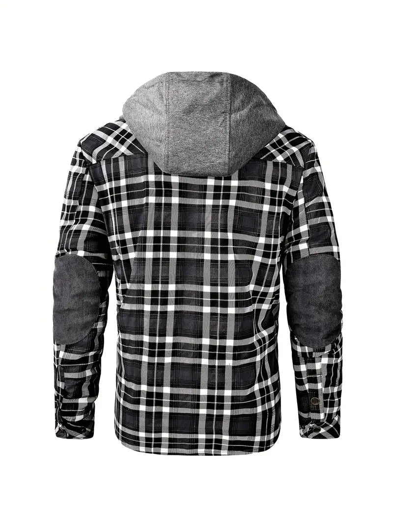 Qaren - Hooded Checked Jacket