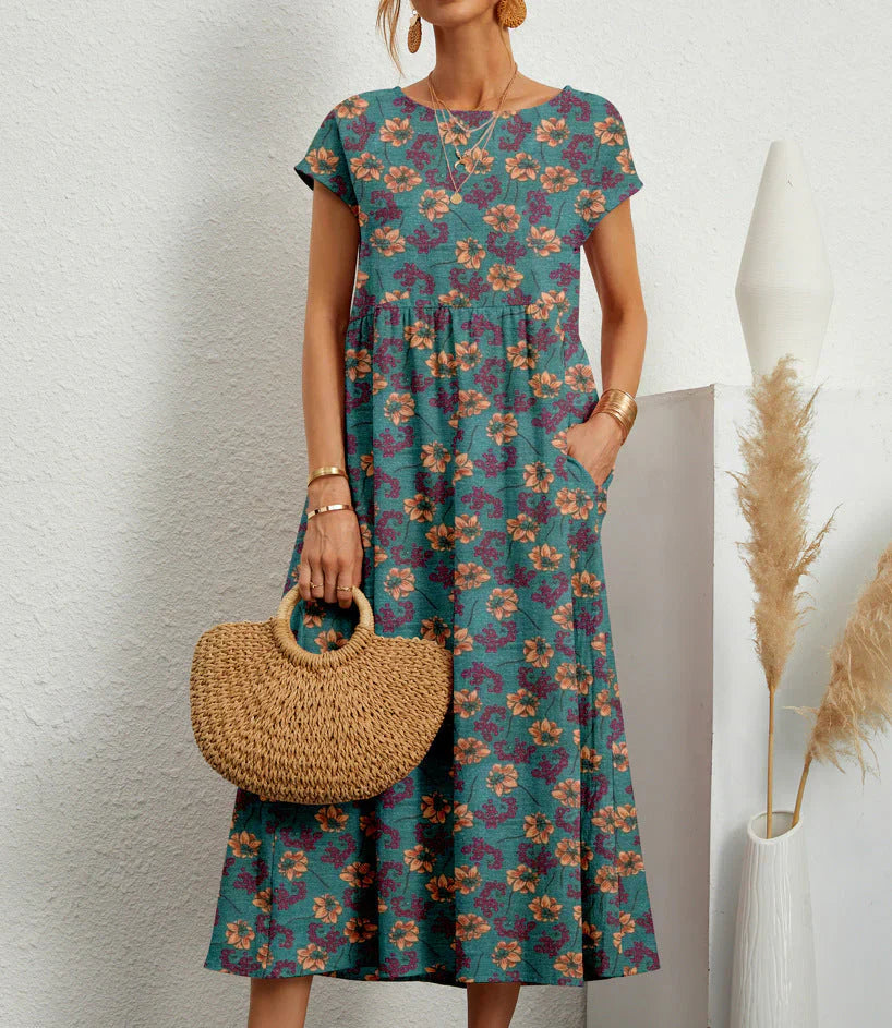 Lynora - Boho Midi Dress