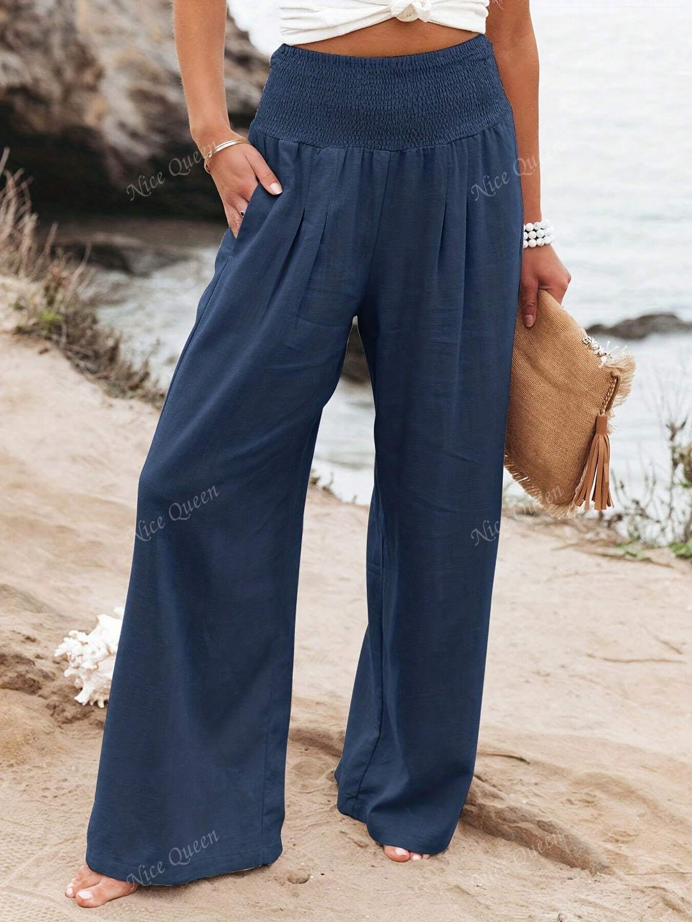 Yavira - Wide Leg Linen Pants