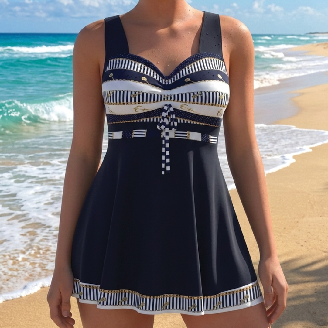 Franka - Nautical Tankini Dress