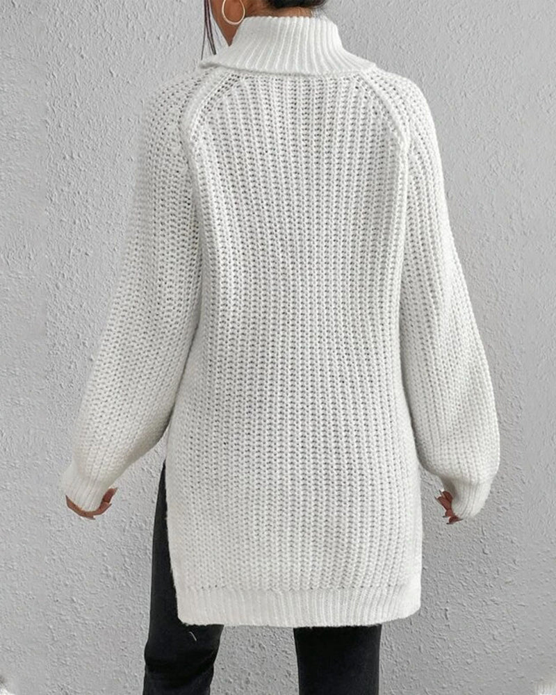Beatrice | Women’s Winter Ribbed Turtleneck Sweater