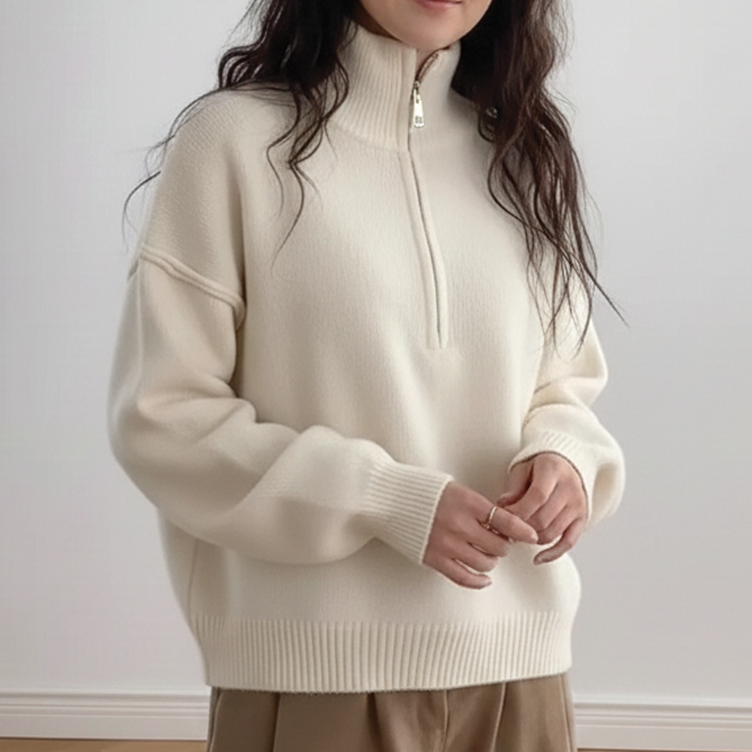 Issa - High Neck Knit Sweater