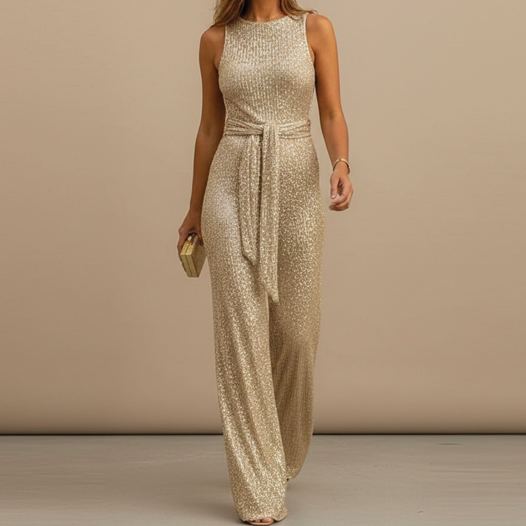 Devina - Funklende pailletjumpsuit