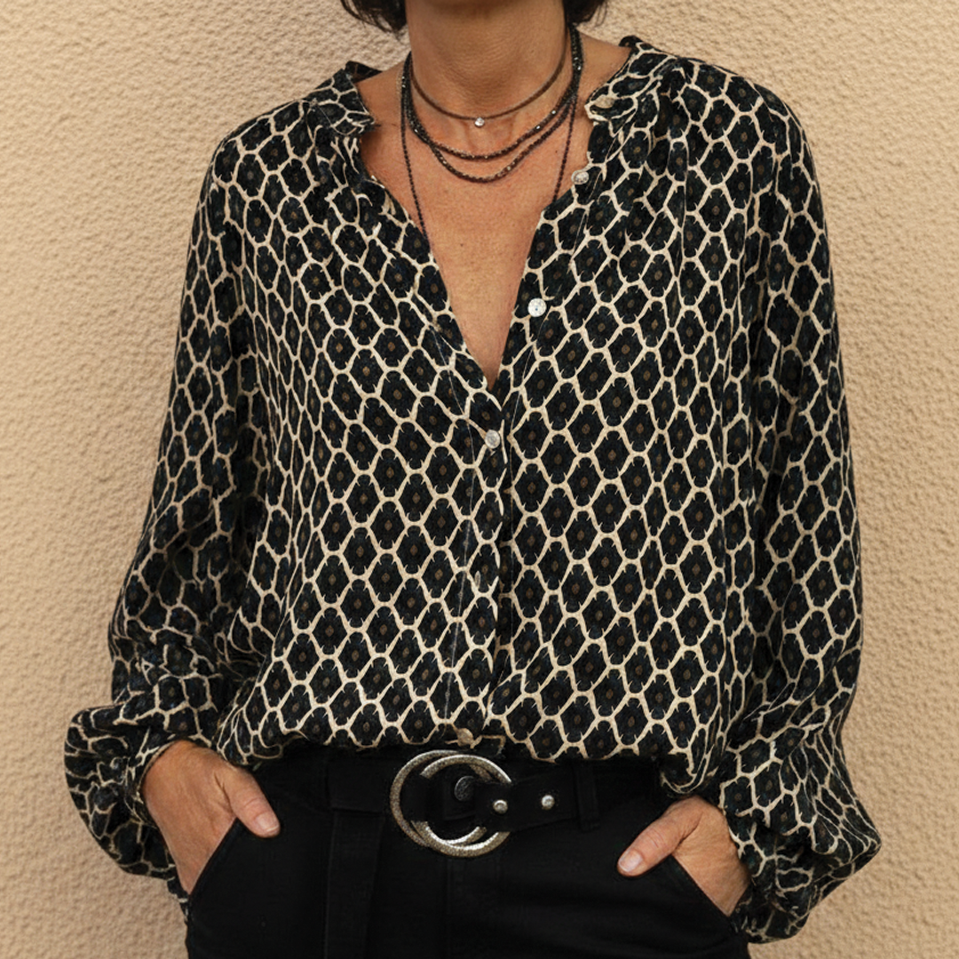 Luciana - V-halsbluse