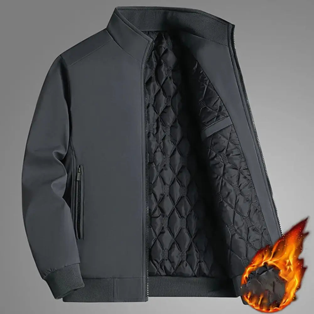 Belle & Cooper | Stylish Colored Winter Coat with Stand-Up Collar