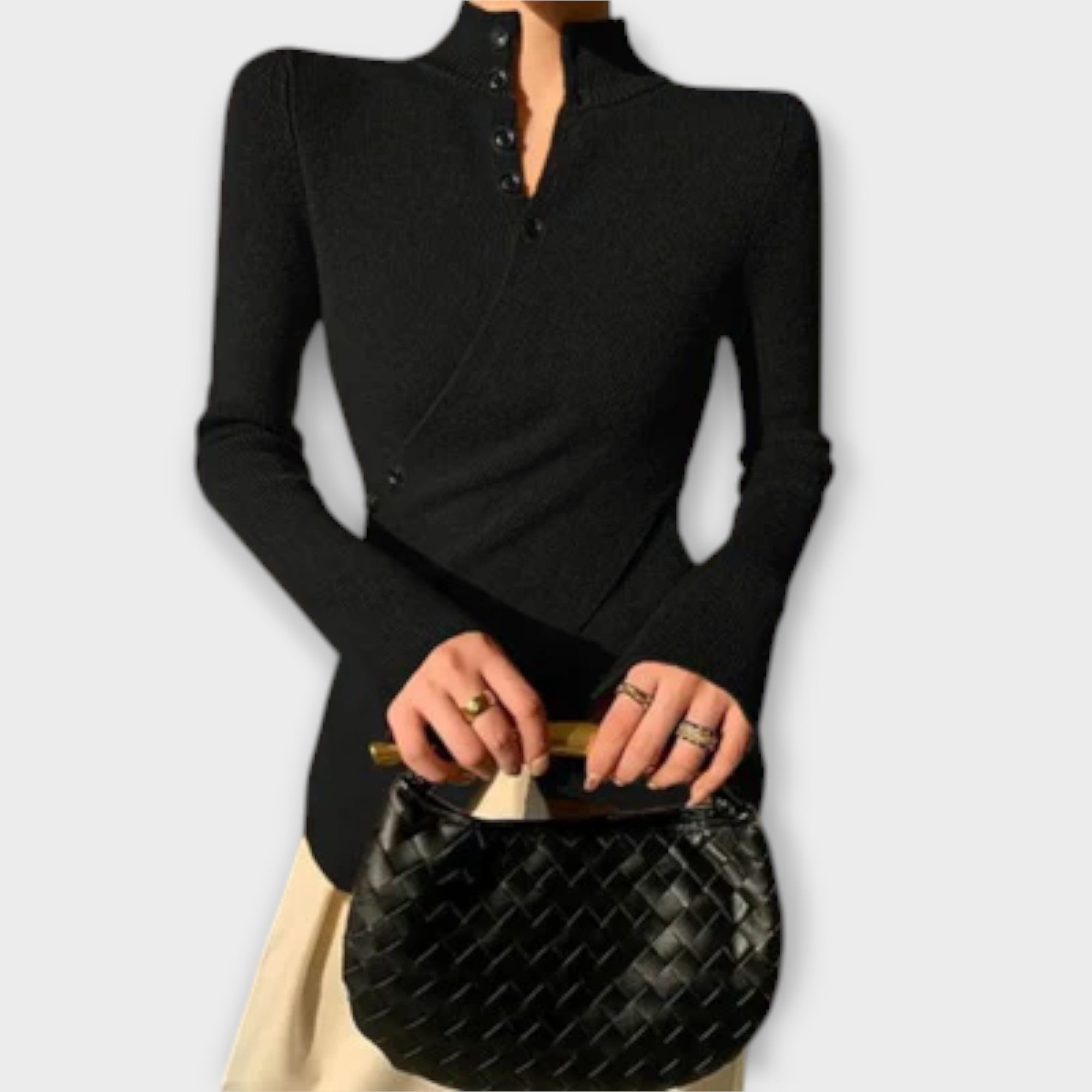 Michiko – Elegant slim-fit knit sweater