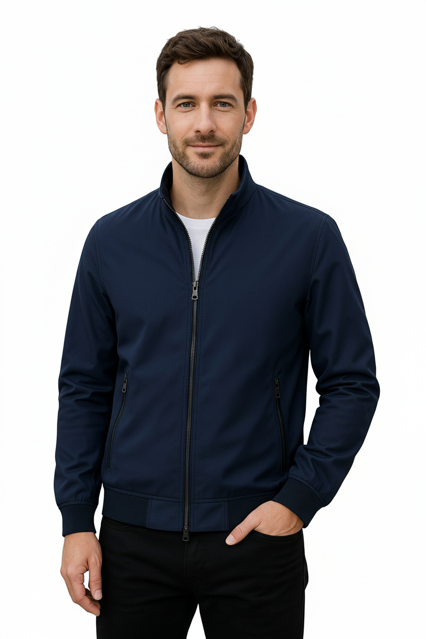 Belle & Cooper | Business Casual Jacket with Stand-Up Collar