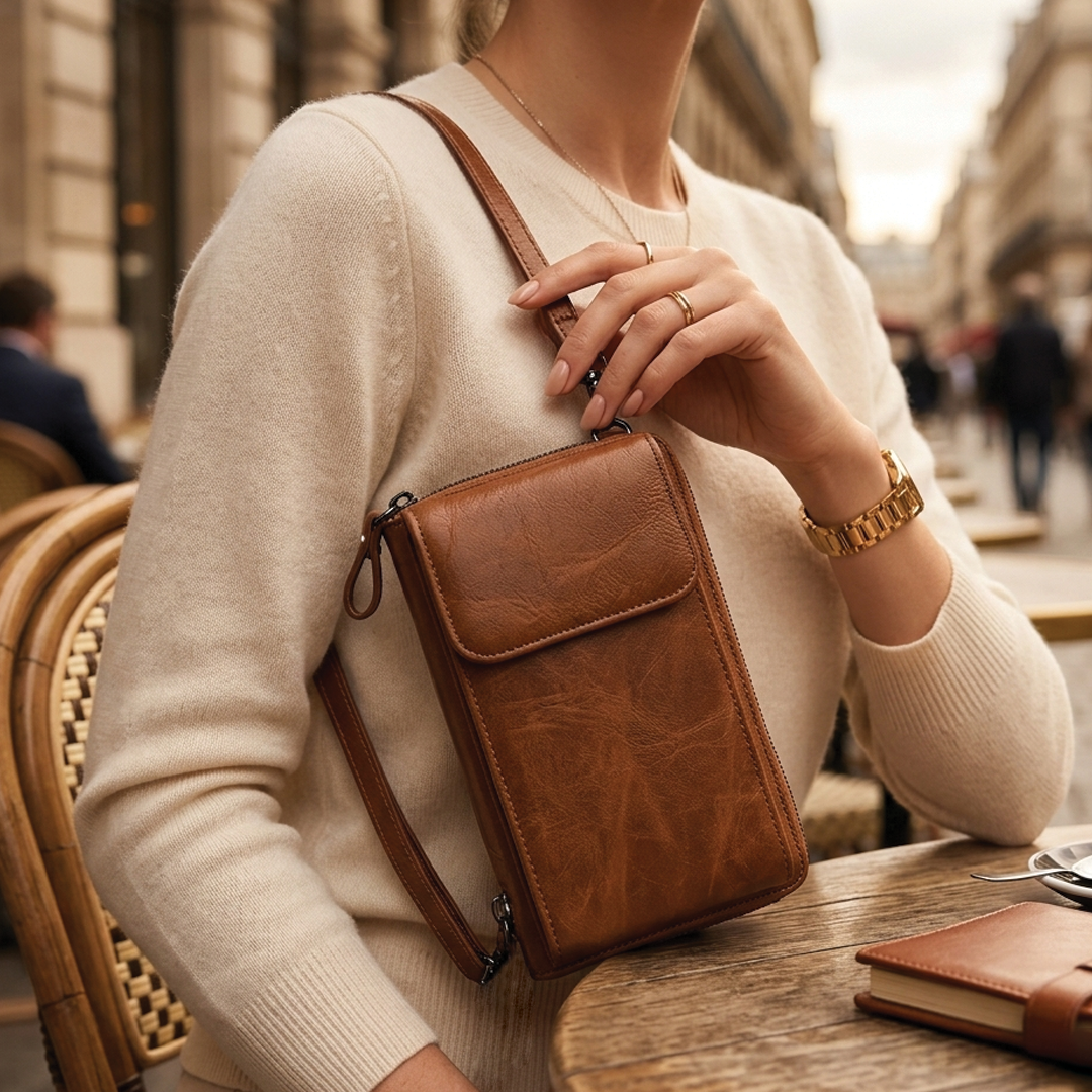 Pirexa - Vegan Leather Crossbody Wallet Bag