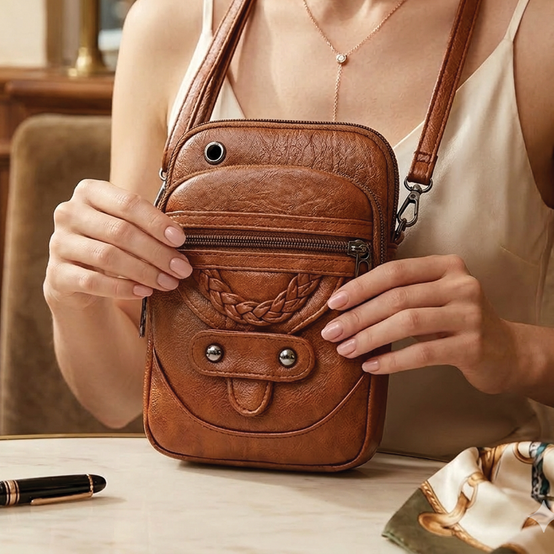Yorexa - Vegan Leather Crossbody Phone Bag