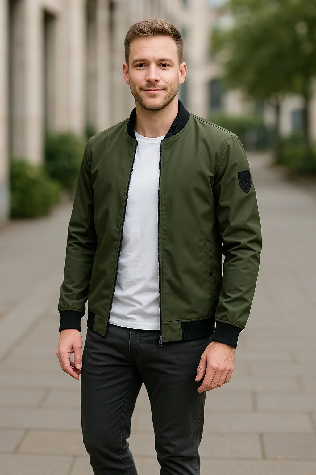 Belle & Cooper | Men's Slim Fit Bomber Jacket