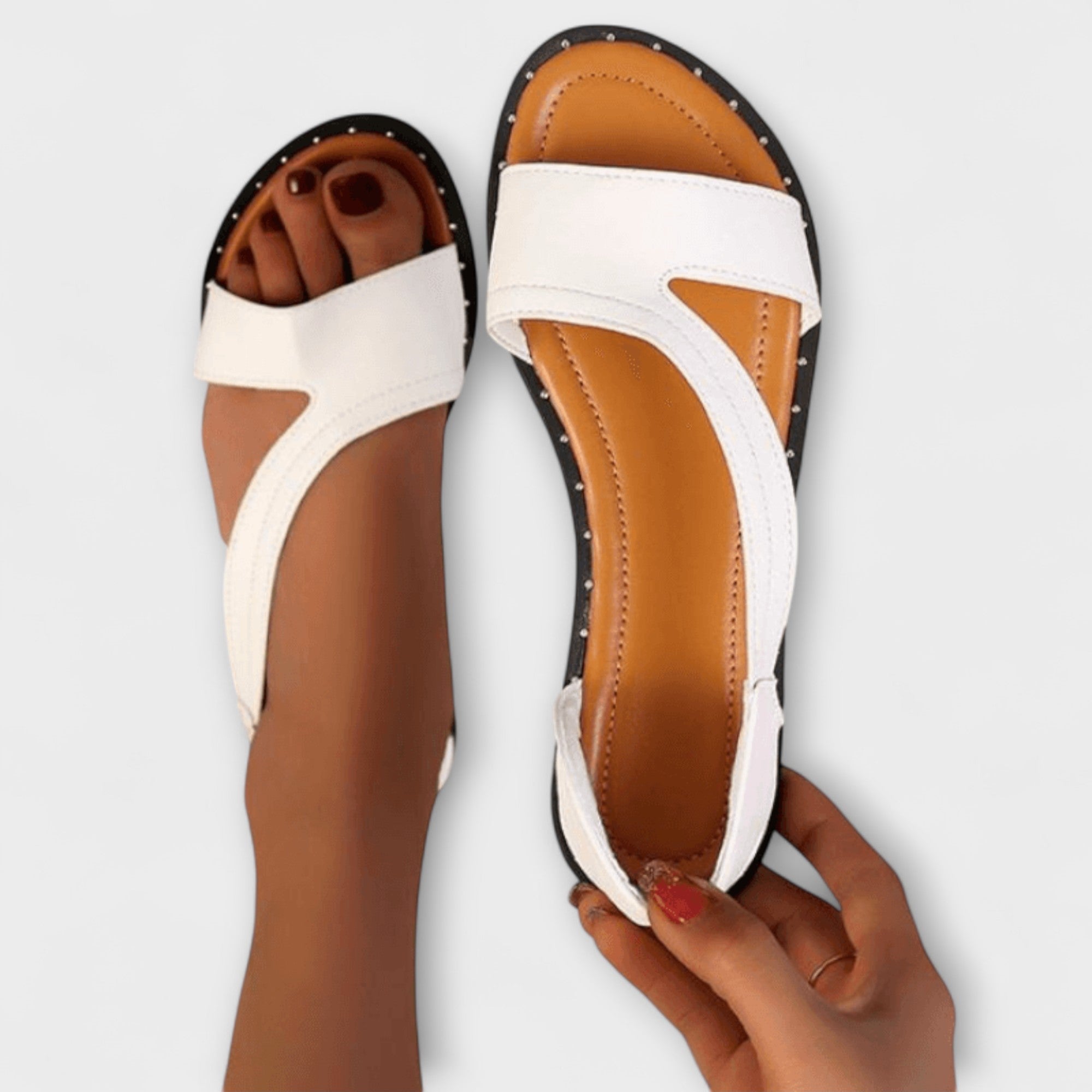 Dorothy - Modern sandals with a soft rubber sole
