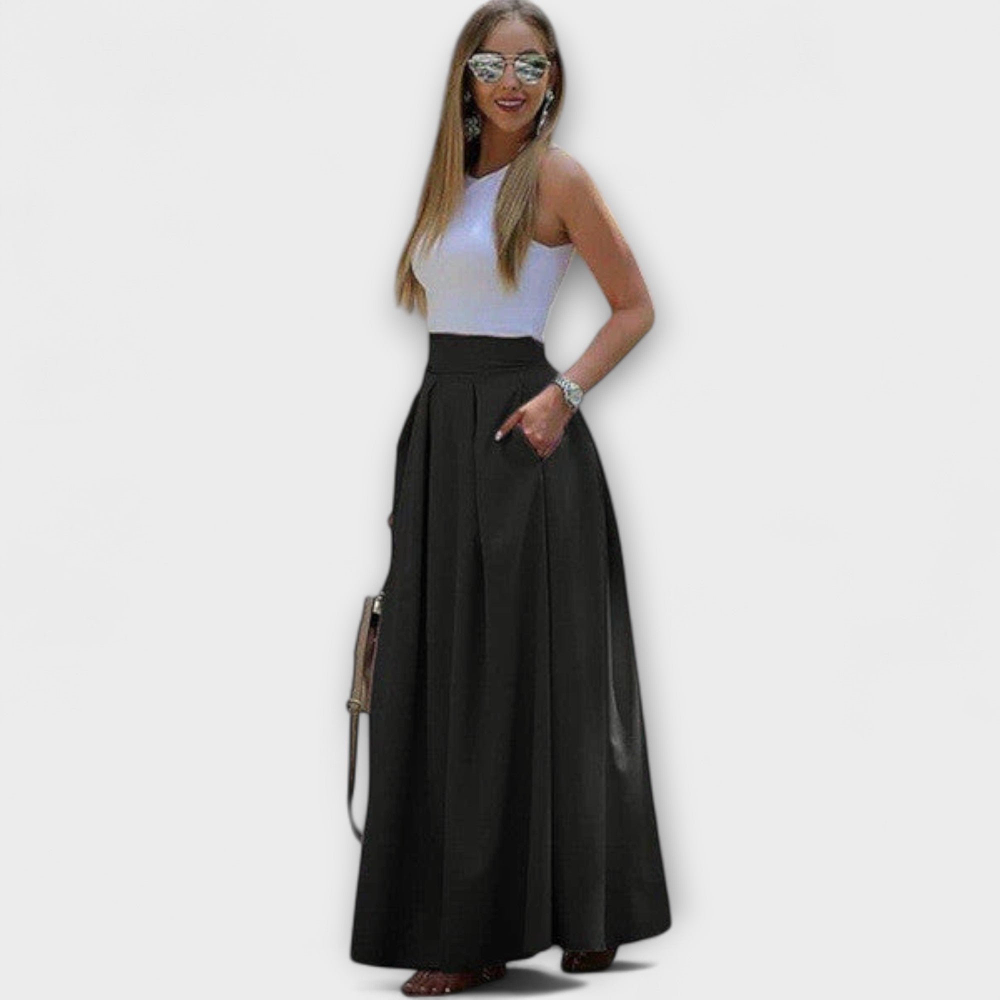 Tzafira – Elegant maxi skirt with a high waist