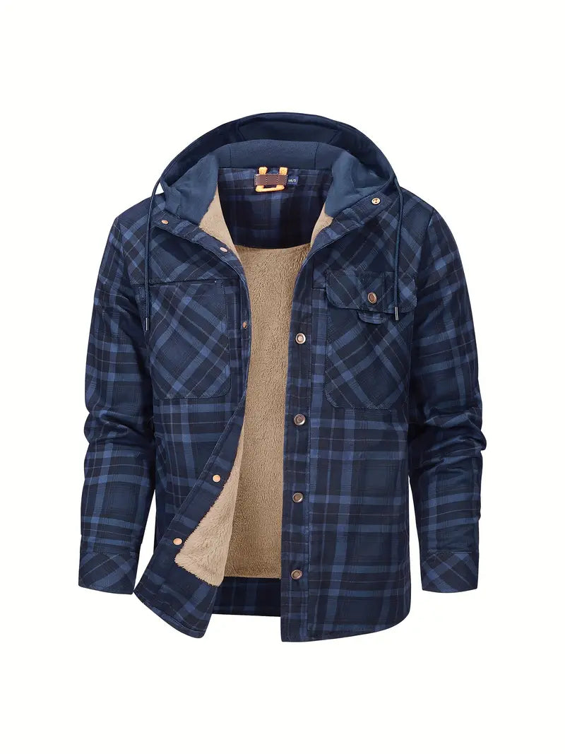 Qaren - Hooded Checked Jacket