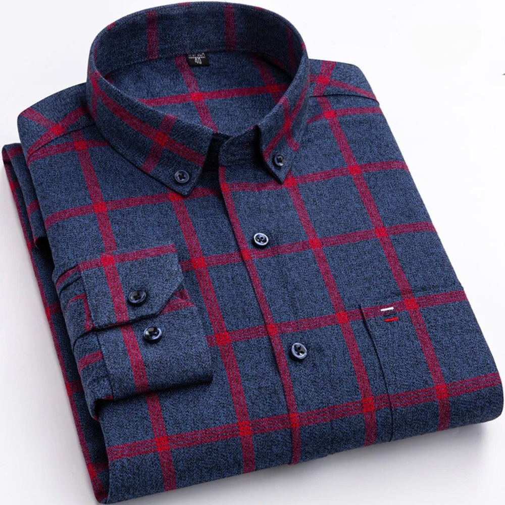 Jeffrey | Men's Checkered Button-Down Shirt