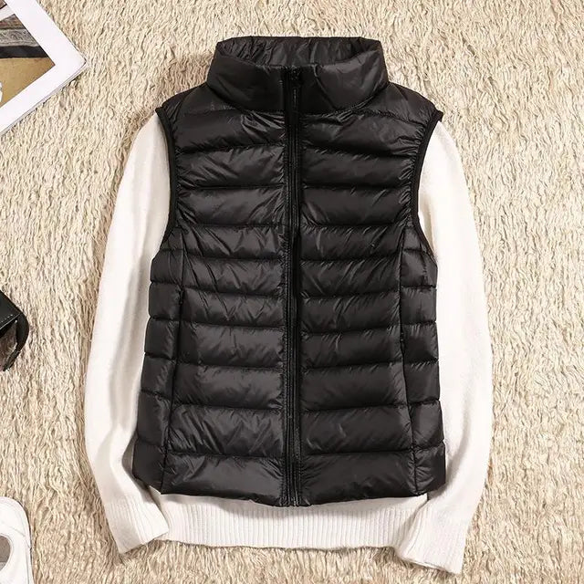Rose | Women’s Lightweight Zip Front Puffer Vest