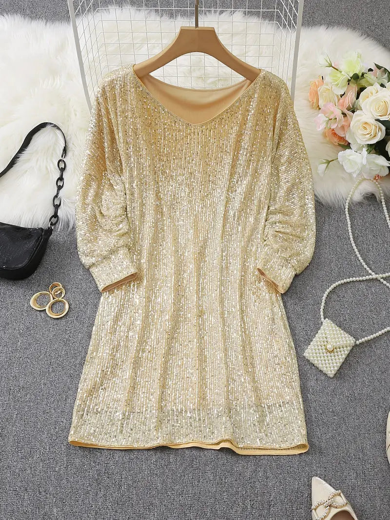 Qirelle - Sequin Party Dress