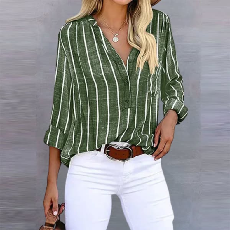 Vanessa - Stribet sommerbluse