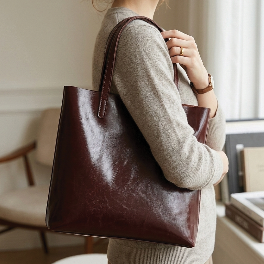 Dorelle - Leather Structured Tote Bag