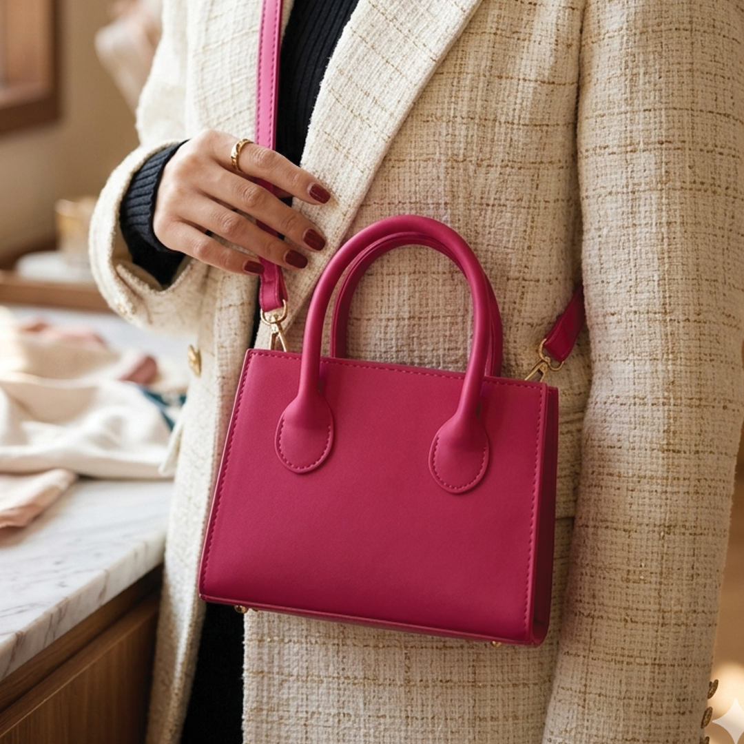 Solvrae - Vegan Leather Mini Crossbody Bag