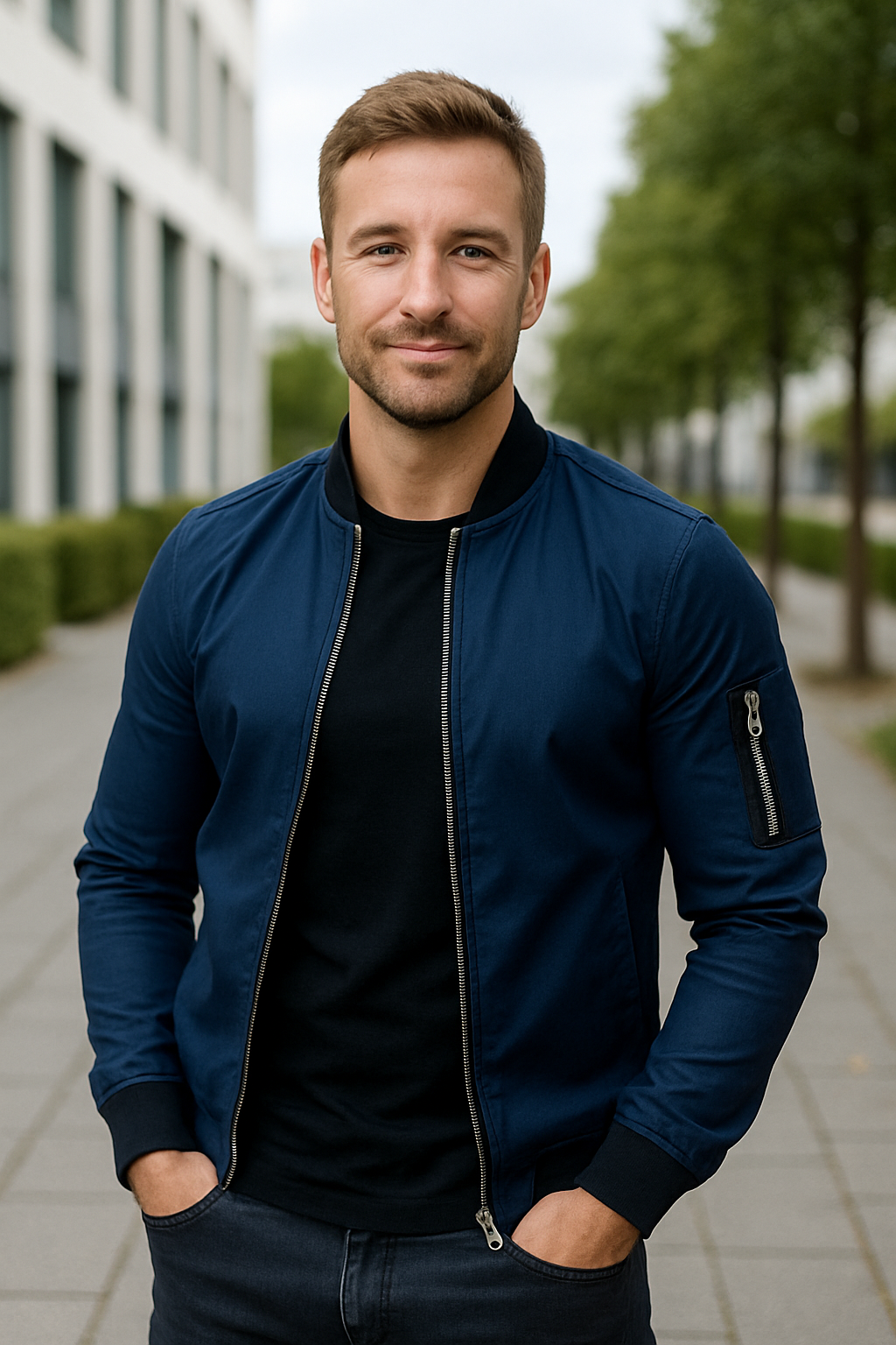 Belle & Cooper | Lightweight Winter Jacket with Zip and Pockets