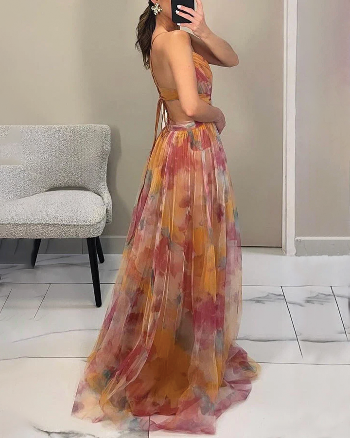 Qelira - Floral Maxi Dress