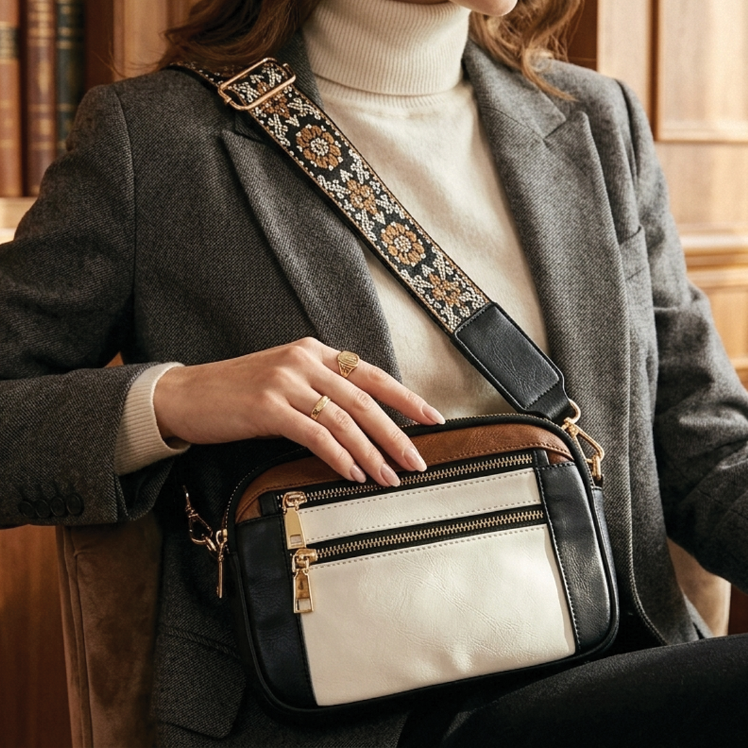 Tarexa - Crossbody-skuldertaske i vegansk læder