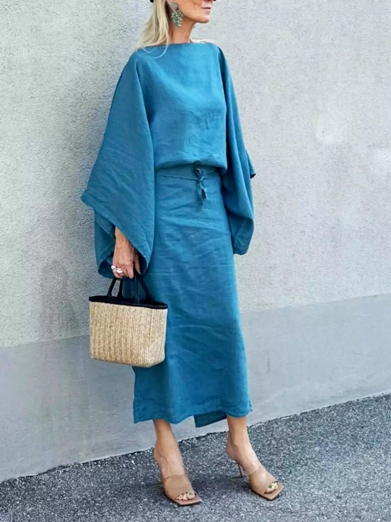 Givelle - Kimono Midi Dress
