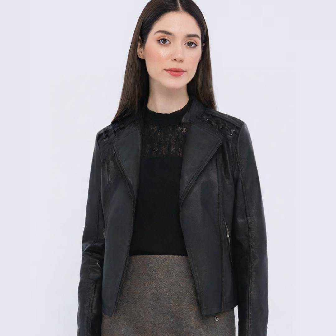 Leta - Women's Faux Leather Jacket