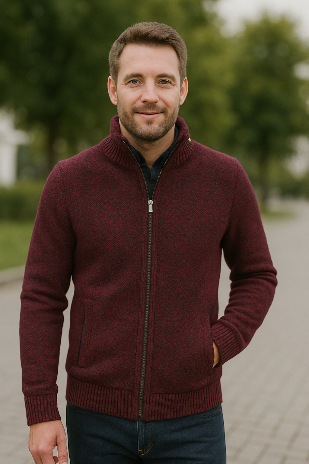 Belle & Cooper | Chaqueta de punto de lujo de corte entallado