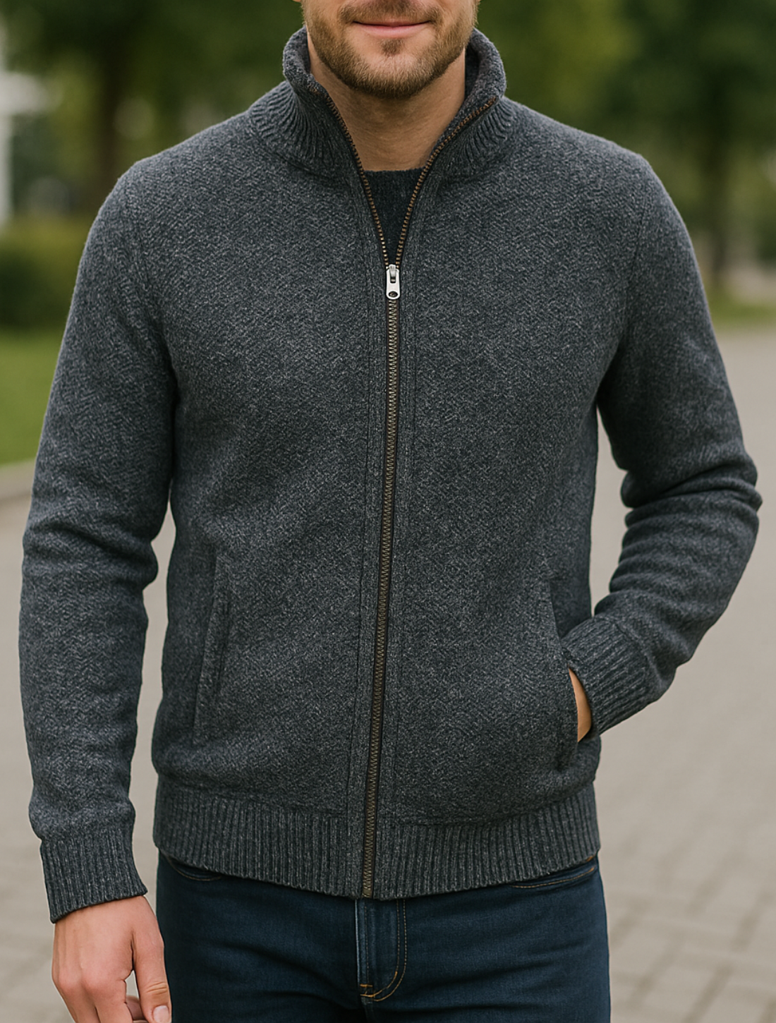 Belle & Cooper | Luxury Knitted Slim Fit Jacket