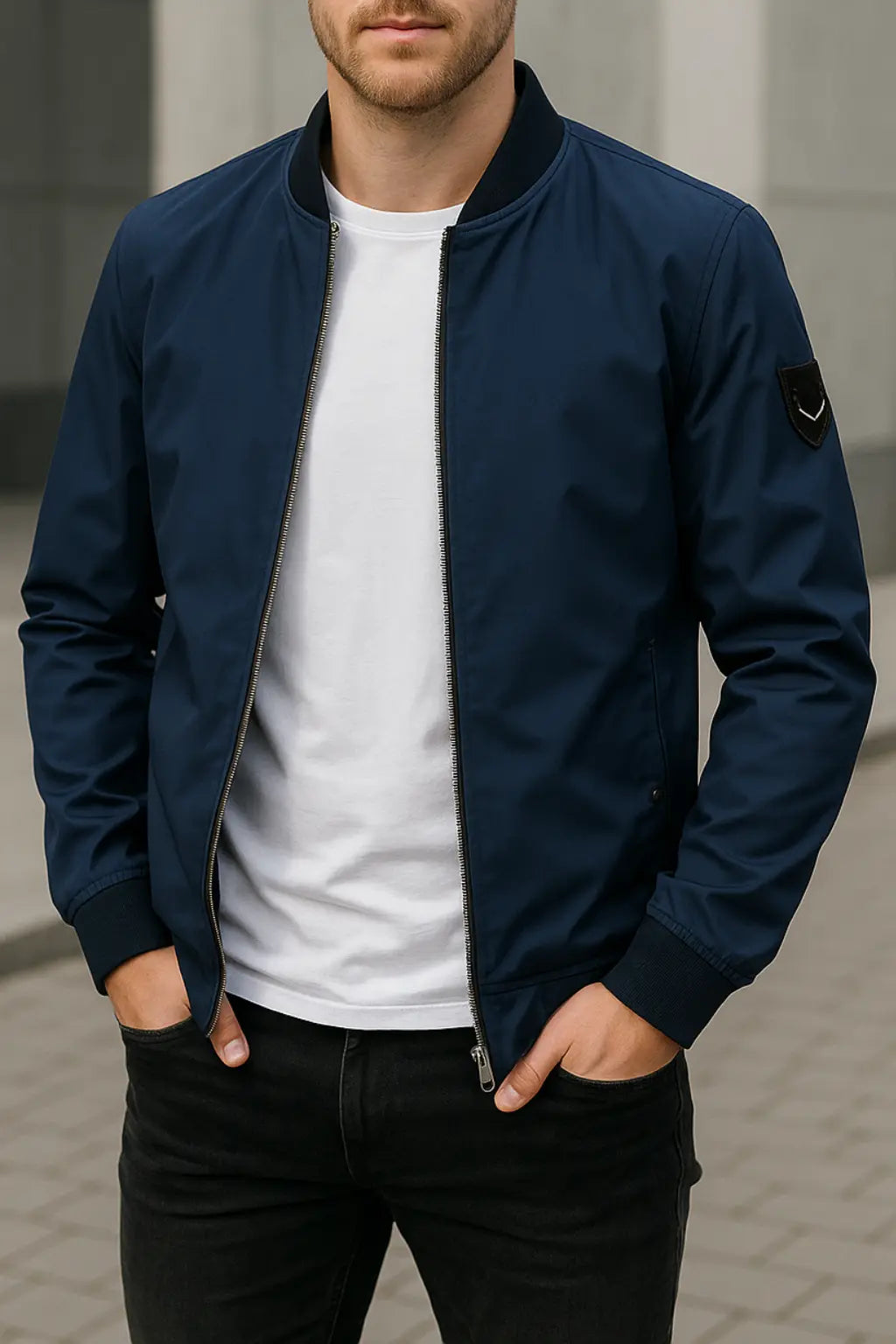 Belle & Cooper | Men's Slim Fit Bomber Jacket