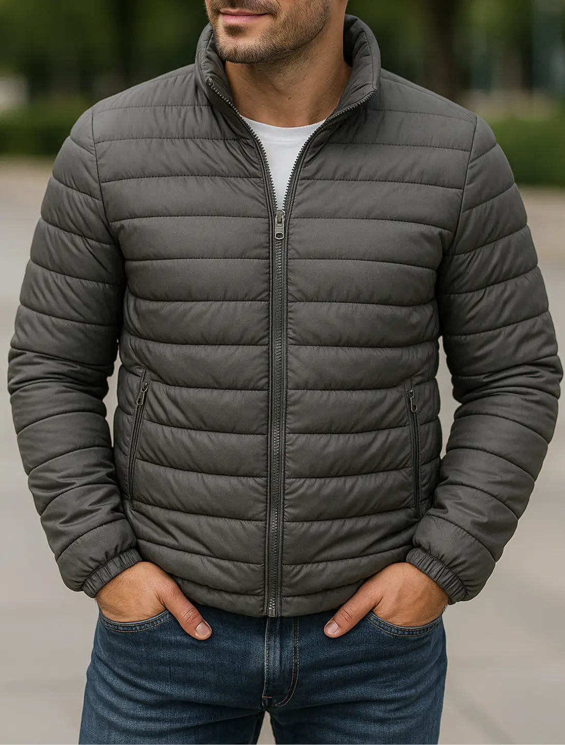 Belle & Cooper | Warm puffer jacket with collar