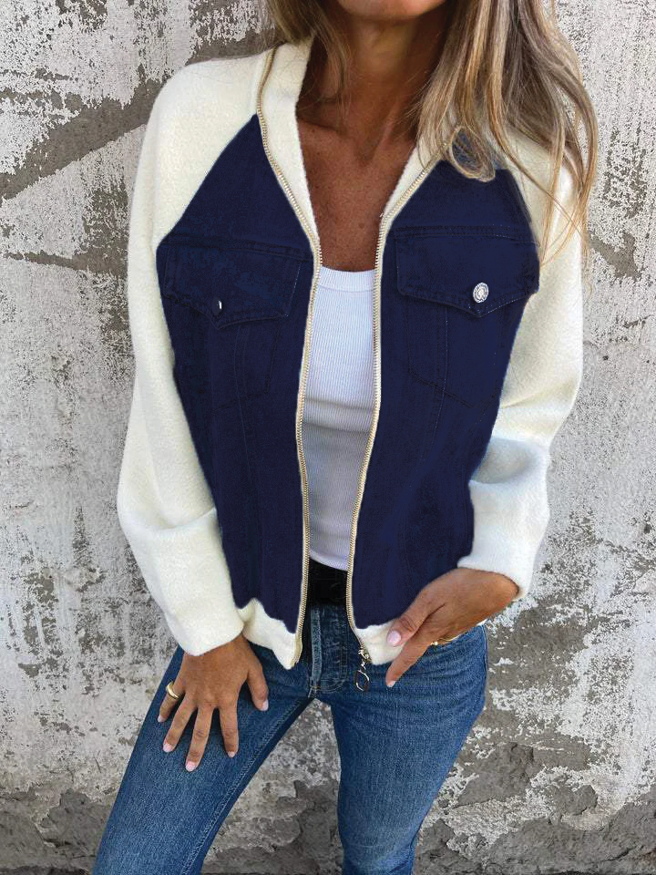 Carys - Zip-Up Denim Jacket