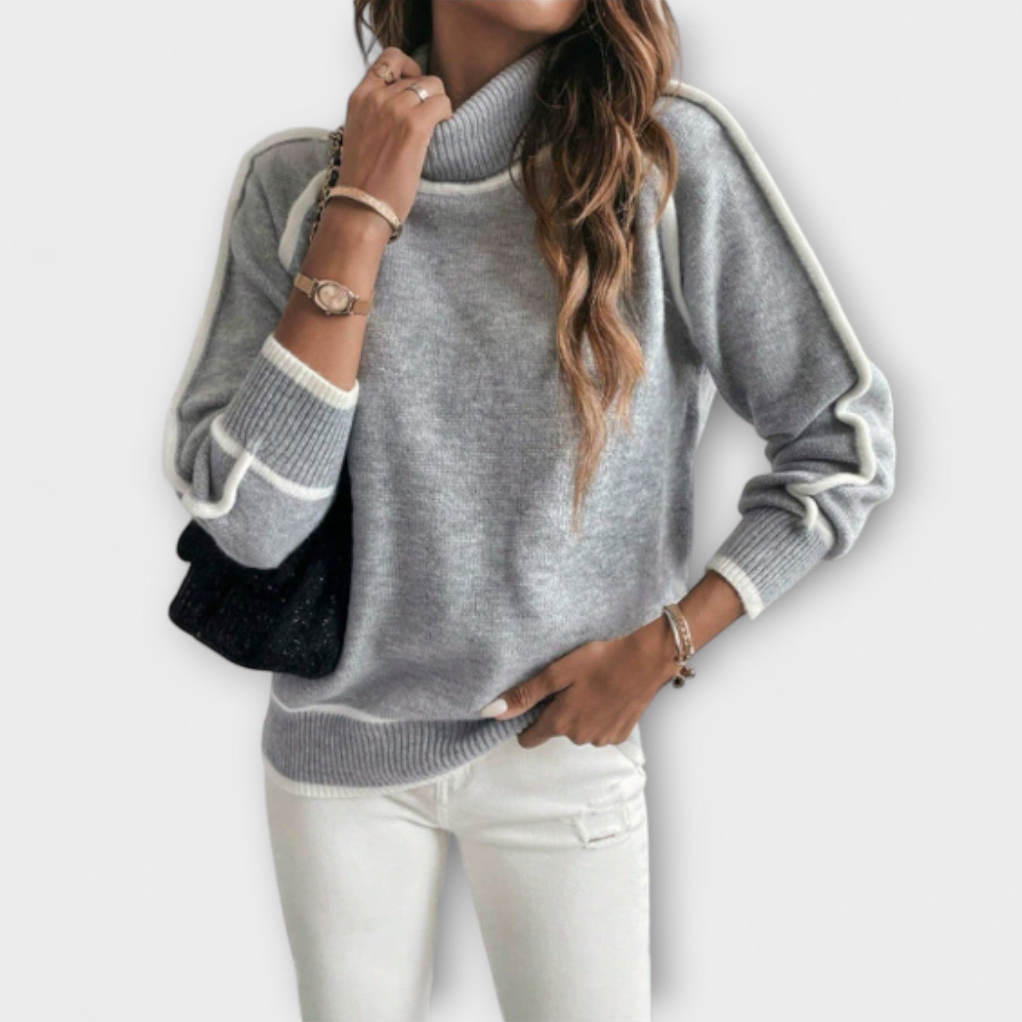 Aurora - Casual roll-neck sweater