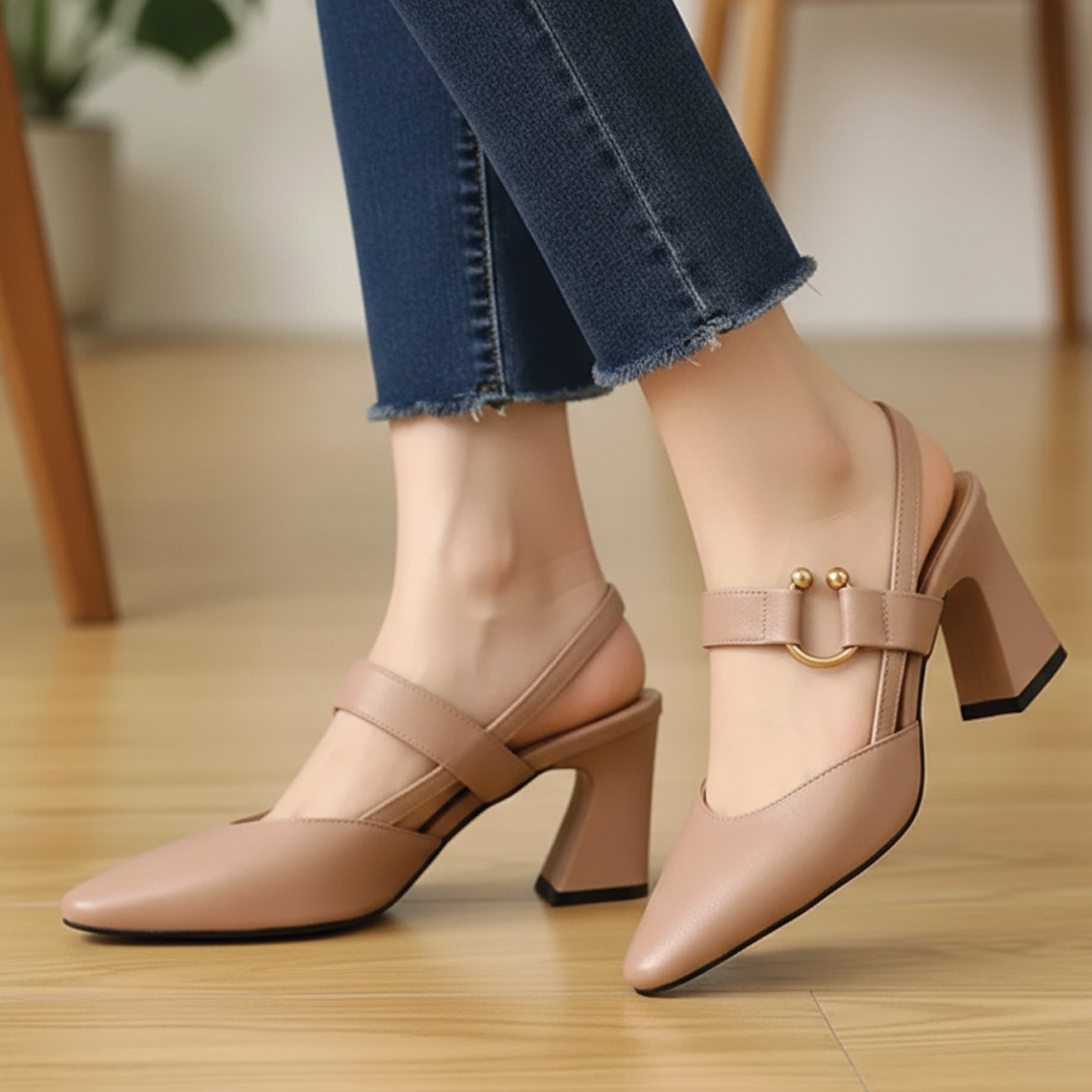 Echo - Slingback Block Pumps