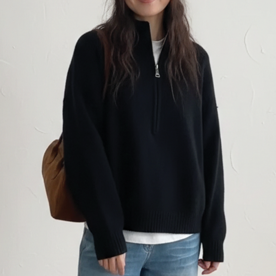 Issa - High Neck Knit Sweater