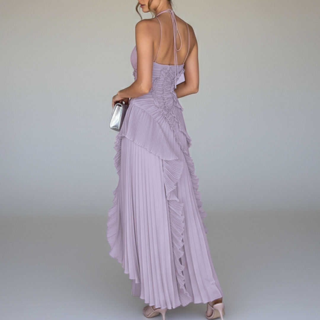 Nivessa - Asymmetric Pleated Dress
