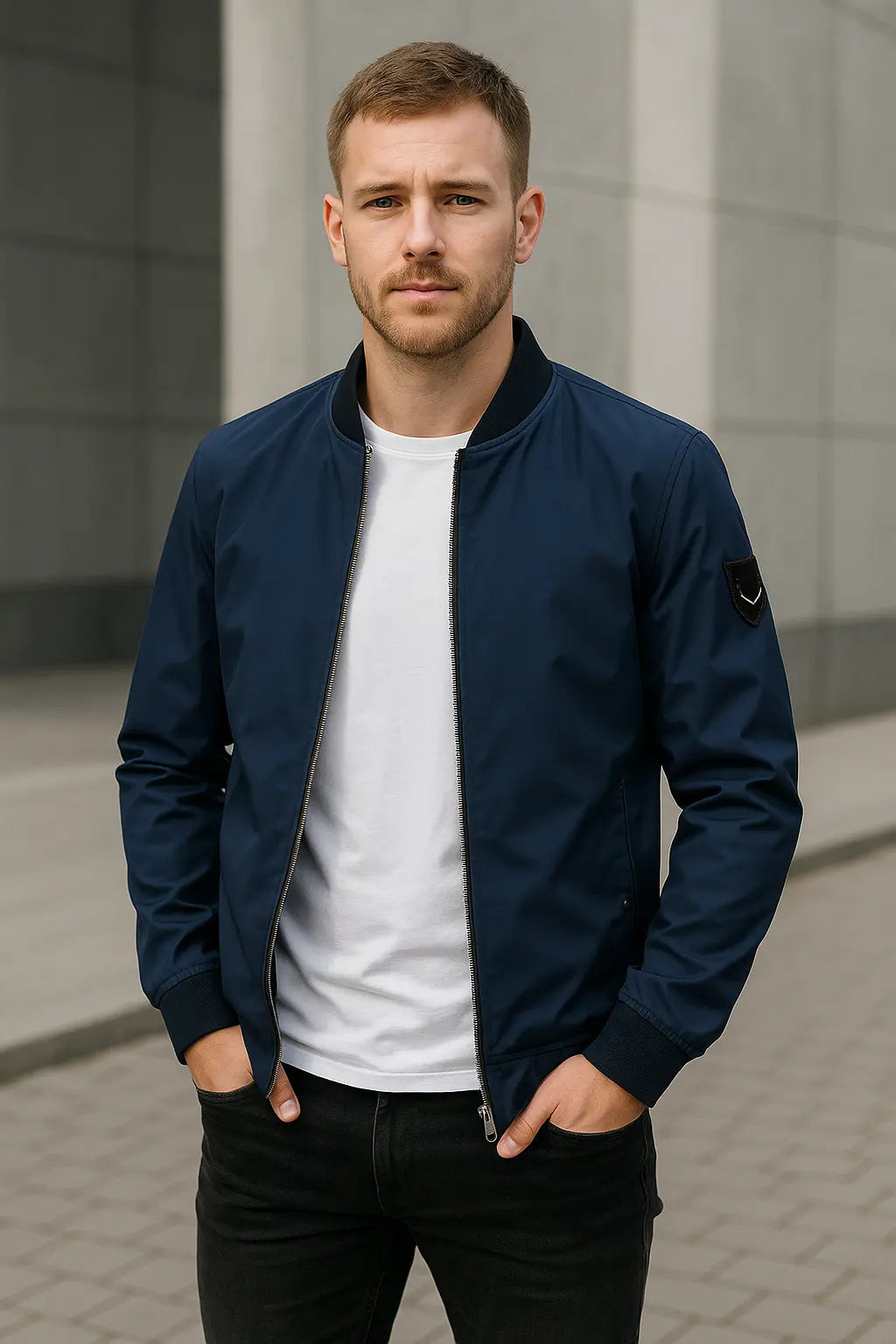 Belle & Cooper | Men's Slim Fit Bomber Jacket