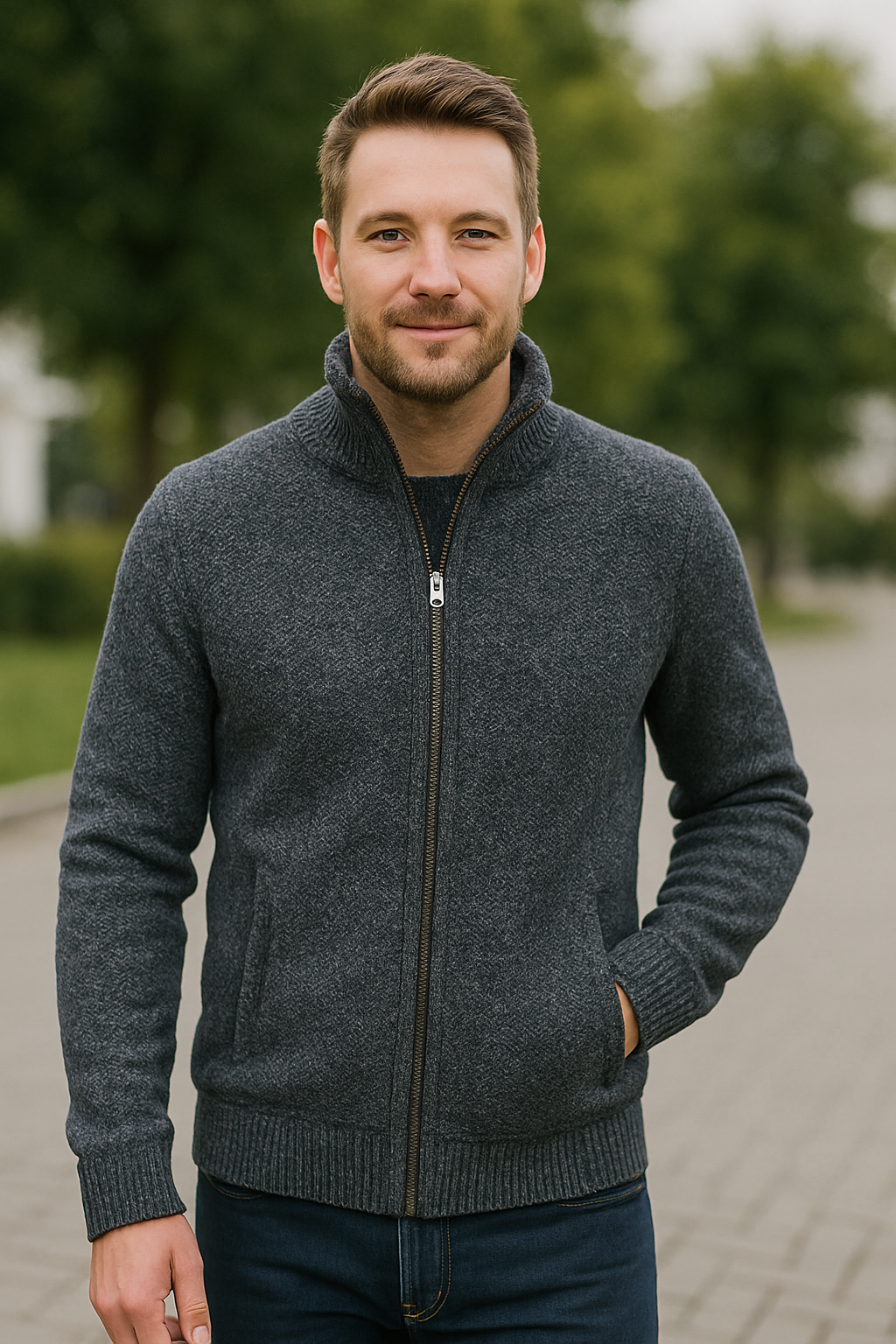 Belle & Cooper | Chaqueta de punto de lujo de corte entallado