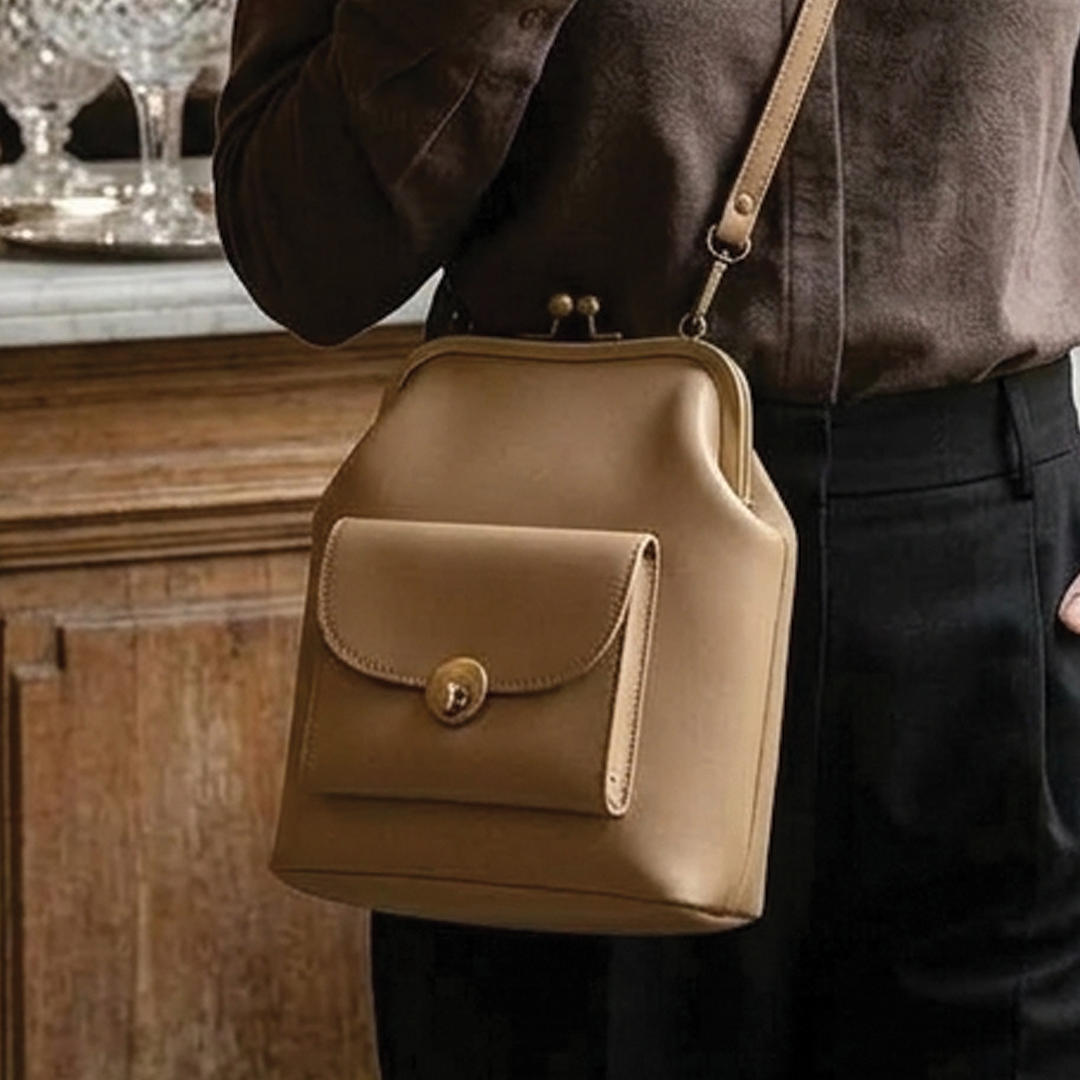Elzoria - Vegan Leather Structured Handbag